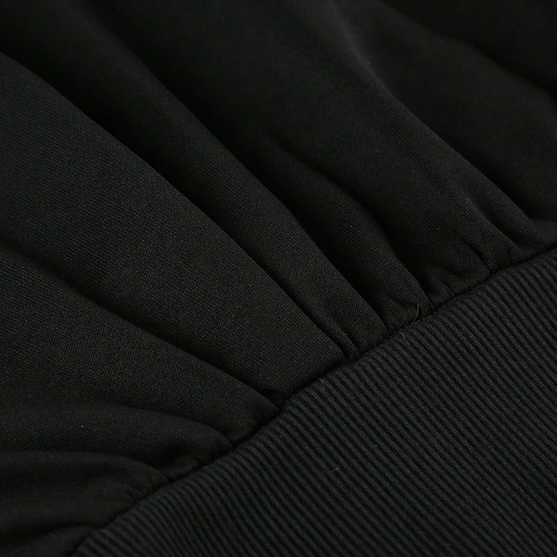 BIIKPIIK Pelzkragen Kapuzenmäntel für Damen Lässiger Reißverschluss Slim Hoodies Einfache All-match Schwarz Harajuku Mantel Herbst Winter Sweatshirts