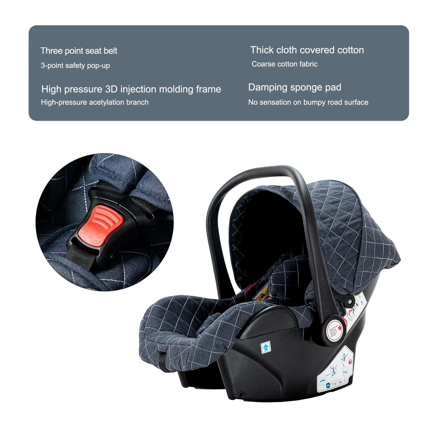 Kinderwagen 3 in 1 Kinderwagen für Babys, leichte Buggys, Babykutsche, ISOFIX BASIS, Baby Reisekinderwagen, Neugeborenenkinderwagen