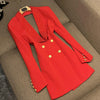 TWOTWINSTYLE Solider Blazer mit Aushöhlungen für Damen, Schalkragen, Langarm-Tunika, gespleißter Knopf, Temperament-Blazer Weiblich KJA501707