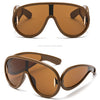 New Fashion Personality Hip Hop Cool Cyberpunk Sunglasses with Large Frame UV400 Anti UV Eyeglasses Oculos De Sol Feminino