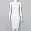 BEAUKEY Summer White Rhinestone Bandage Evening Dress Women Luxury Maxi Spaghetti Strap Red Club Celebrity Evening Party Vestido