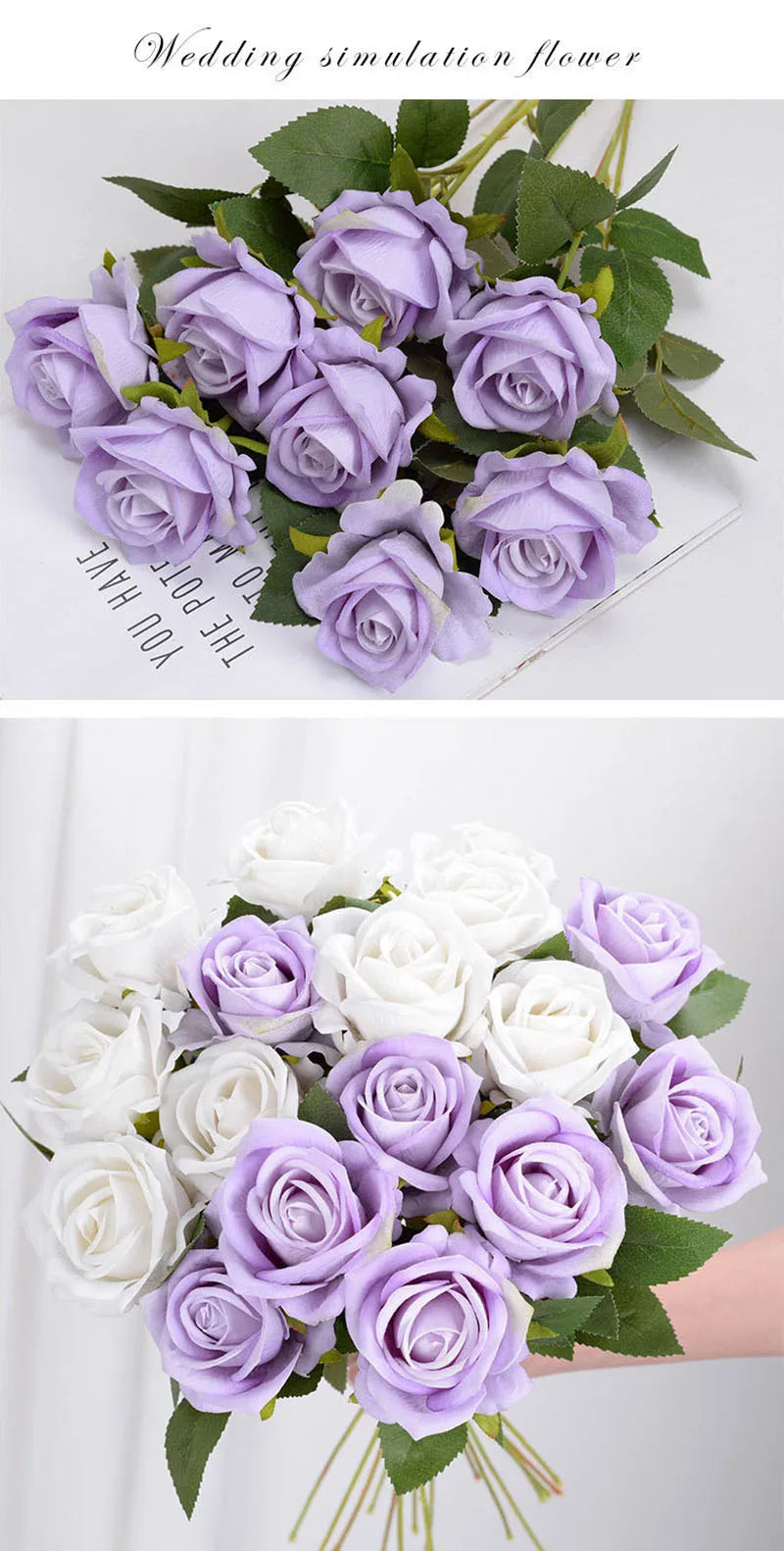 3/5/10/20 Stk. Rosen Künstliche Blumen Rosenzweig Künstliche Rote Rosen Realistische Kunstrosen für Hochzeits-Heimdekoration