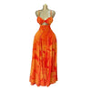 CM.YAYA Damen Blumenmuster Trägerloser Rückenfreier BH Vorne Großes Swing Maxi Langes Kleid 2025 Vintage Sexy Club Party Abendkleider