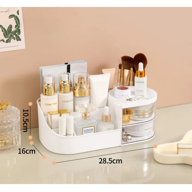 Schubladen-Kosmetikaufbewahrungsbox, Desktop-Kommode für Hautpflegeprodukte, Bürobedarf Lippenstift Make-up Box Schlafzimmer Zuhause