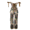 Two Pieces Women Pant Sets Print Matching Set Drawstring Pockets Sleeveless Top Elastic Waist Pants Slim Fit Casual 2026 Spring