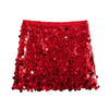 Party Club Stage Show Mini Skirts for Women Clothing Fashion Clothes Sexy Streetwear Dance Bling Sequined Hot Girls