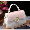 Fashion Diamonds Women Handbags 2023 Red Genuine Leather Lady Shoulder Messenger Bag Crocodile Pattern Portable Shell Tote Bags
