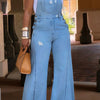 Damen-Jumpsuit in großen Größen, Jeans, Taschen, Overall, Romper, weites Bein, Jeans, schmale Streetwear, lässiger Mode-Jumpsuit für Damen