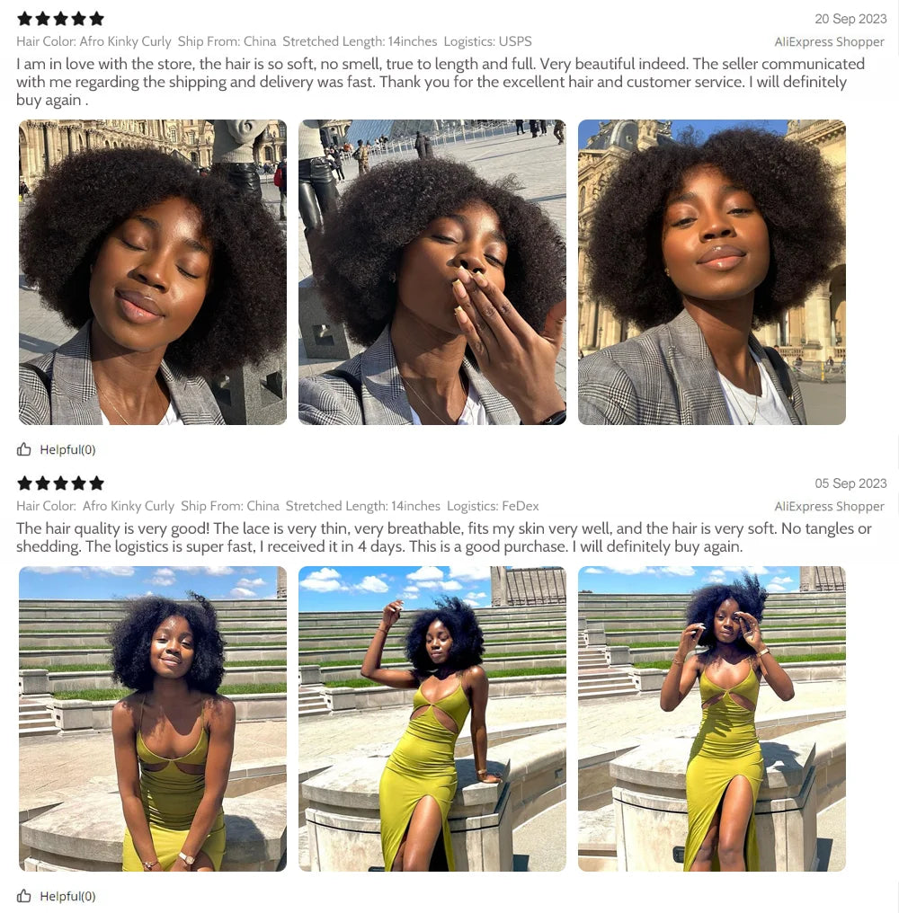 Afro Kinky Curly Transparent Lace Front Perücke Brasilianisches Remy Echthaar Lace Natürlicher Haaransatz 13X4X2 Afro Short Bob Echthaar Perücke
