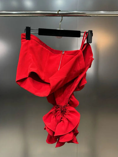 DEAT New Items Fashion Women's Wrinkled Edge Sling Vest Trendy Zipper Backless Sleeveless Camisole Female 2025 Spring 11XX8800