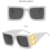 2024 Fashion Oversized The Letter B Square Luxury Trend Sunglasses Women Men Retro Rectangle Sunglasses Gafas De Sol UV400