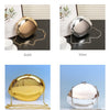2024 New Arrival Golden Acrylic Shiny Metallic Goose Egg Box Glossy Shell Banquet Glossy Dumpling Hand Holding