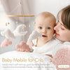 Baby-Kinderbett-Mobile-Rassel-Spielzeug 0-12 Monate Säugling Weicher Filz Teddy Samt Rosa Bär Bettglocke Hängendes Spielzeug Halterung Babybett Mädchen Spielzeug
