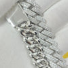 Pass Diamond Test Hip Hop Jewelry VVS1 Stone Shiny 2row 3row Men Women 925 Sterling Silver Necklace Moissanite Cuban Link Chain