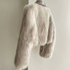 Spring and Autumn Korean Chic Polo Collar Loose Fur Coat Women Clothing Winter Coat Faux Fox Fur Plush Short Jackets Women Tops