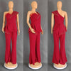 High Waist Strapless Jumpsuit Rivet Collar Lady Evening and Party Tube Top Jumpsuit for Women Elegant Sexy Birthday Jumpsuit
