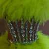 Ensemble haut et jupe sexy en dentelle, robe rose tendance, fête d'anniversaire, club dragqueen 303, performance  Y001