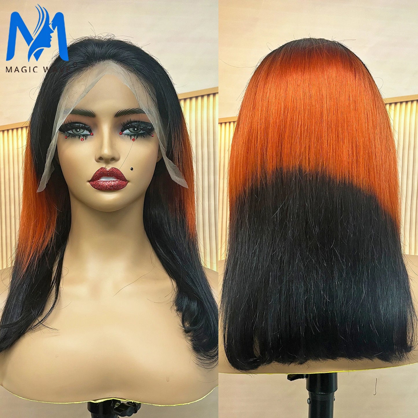 4/30/4 Farbe Echthaar Bob Perücke Glatt 13x4 Lace Front Echthaar Perücken Brasilianische Perücke Kurze Echthaar Bob Perücken Ombre Perücke