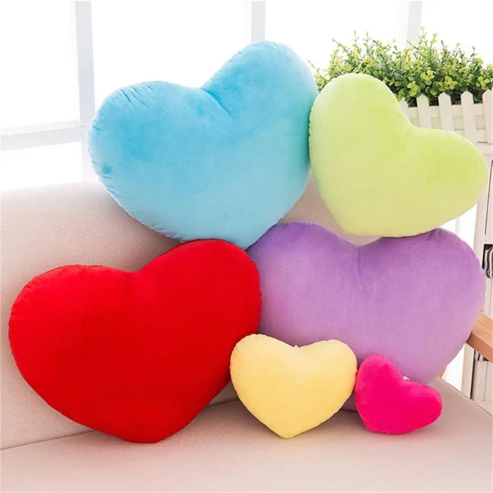 15//20cm Rosa weiches Kissen Rot Herzform Kissen Plüsch Kissen Valentinstag Wurfkissen Baumwollkissen Heimdeko Liebhaber Geschenk