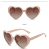 Neue herzförmige polarisierte Sonnenbrille für Damen, modisch, süß, Retro, Vintage, Verlaufs-Sonnenbrille, UV400-Schutz, Unisex-Brille