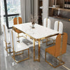 Einzigartige Luxus-Esstischstühle mit modernen Metallbeinen, rechteckiger Esstisch im platzsparenden nordischen Design, Mesa De Comedor Möbel