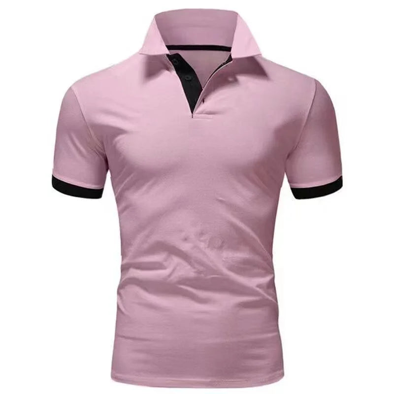 Men's Short Sleeve Polo Shirts Casual Slim Fit Basic Designed Shirts Quick-drying Anti-wrinkle Tops