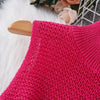 Women's Solid Color Sleeveless Round Neck Slim Fitting Fringe Fur Dress for Summer 2025