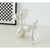 21cm Big Size Ceramic Balloon Dog Abstract Ornament Creative Sculpture Study Room Statue Home Office Accessories Decoration