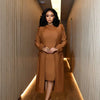 HLJ High Quality Elegant Office Lady Blazer Two Piece Sets Women Lapel Long Sleeve Coat And Slim Dress Outfit Female Clothing