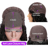 13x4 Kurze Bob Perücke Echthaar Deep Wave 100% Brasilianische Lockige Echthaar Perücken Transparente Spitze Front Perücken Für Frauen Vorgezupft