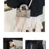 Sparkly Glitter Mini Evening Bag for Women, Designer Crossbody Shoulder Purse, Luxury Party Wedding Clutch, Unique Boutique Gift