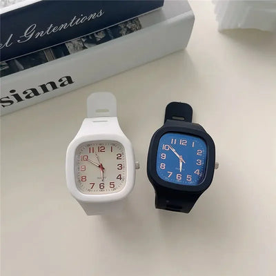 Fashion Damenuhren Quarzzifferblatt Uhr Damen Luxus Quarzarmbanduhren Silikon Damen Uhr