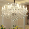 Luxury K9 Crystal Chandelier 18 Light Contemporary Clear Crystal Ceiling Chandelier Lighting, Luxurious Crystal Pendant Light