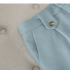 Solid Suits for Women 2024 Spring Fashion Office Ladies Long Sleeve Double Breasted Short Tops Chic Slim High Waisted Pant Suits