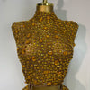 Luxury Rhinestone Mesh See Through Celebrate Birthday Dress Sparkly Top Short Skirt Two Pieces Sets Performance Stage Costume