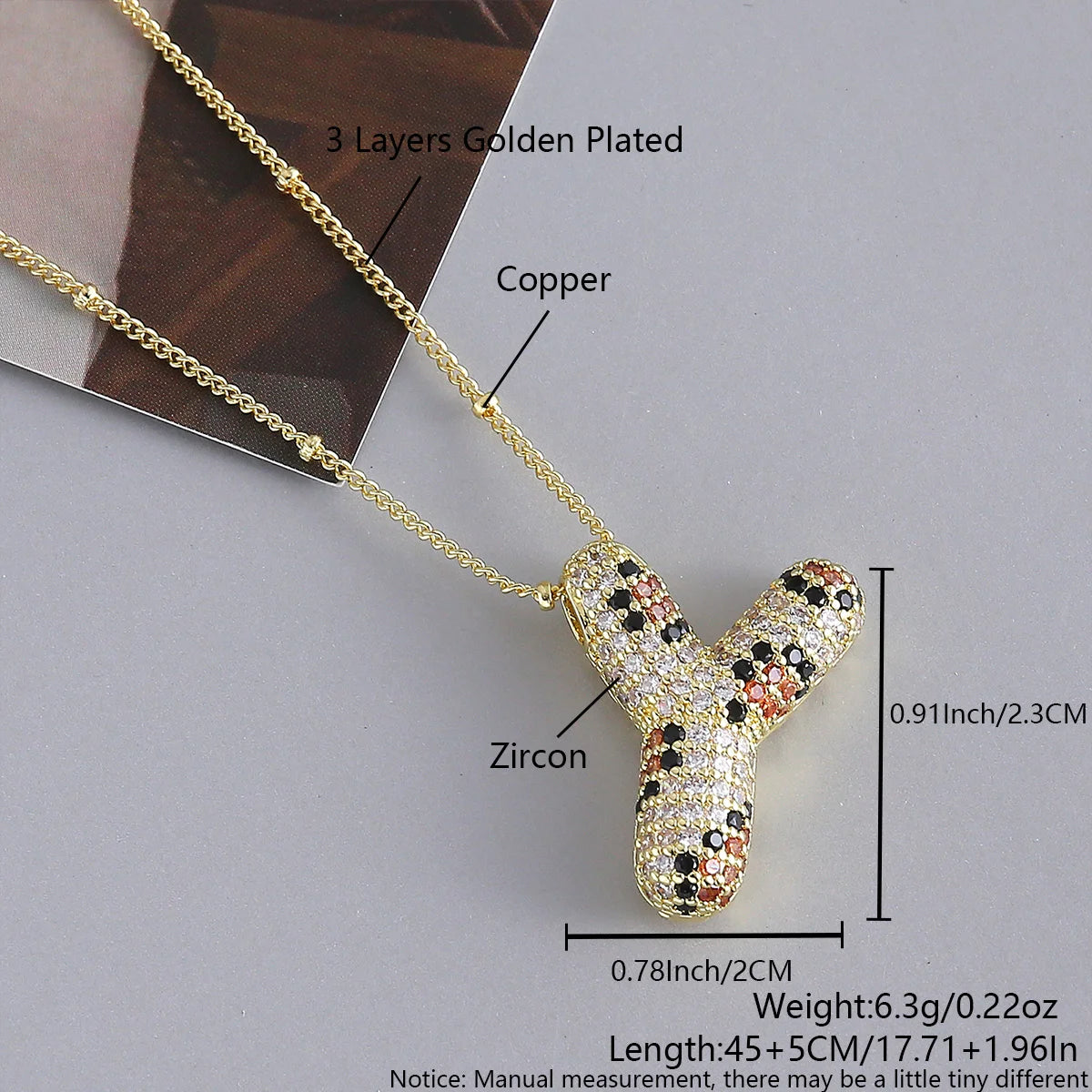 MHS.SUN Neue Leopard Bubble Buchstabenkette Vergoldet Chunky Bubble Zirkon 26 Initialen Anhänger Halskette Frauen Modeschmuck