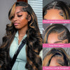 32 Inch Body Wave 1B/27 Highlight 13x6 Lace Frontal Wigs Human Hair Wig Brazilian 200 Density Colored Ombre Lace Wig For Women