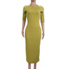 European and American women's fashion white stripe dress