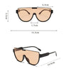 Vintage Halbrunde Sonnenbrille Damen Mode Monoblock Outdoor Brille Shades Trend 2023 Neues Design UV400 Brillen