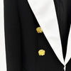2024 New Blocked Metal Rose Button Slim Black Suit Jacket Festival Outfit Women Party Business Blazer