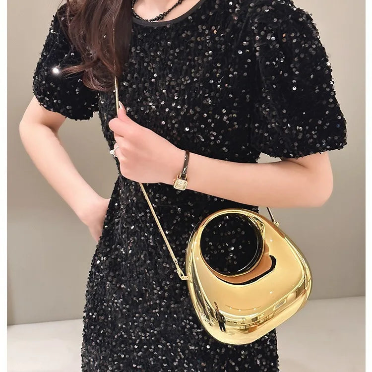 Luxus Designer Abend Clutch Klare Acryl Damen Handtaschen Mode Umhängetasche Halbmond Hochzeit Geldbörsen Party Tote Damen 2025