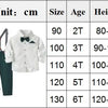 2-6 Years Boy Spring Gentleman Outfit Polka Dot Printed Shirt with Solid Pants Children Suspender Bow Set Birthday Party Costume