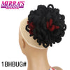Synthetic Afro Puff Drawstring Ponytail Hair Bun 10 Inch Short Afro Kinkys Curly Afro Bun Extension Hairpieces Large Size