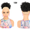 Synthetic Afro Puff Drawstring Ponytail Hair Bun 10 Inch Short Afro Kinkys Curly Afro Bun Extension Hairpieces Large Size