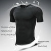 Anime Men's Compression Shirt Fitness Sport Running Tight Gym TShirts Athletic Workout Quick Dry Tops Tee Summer