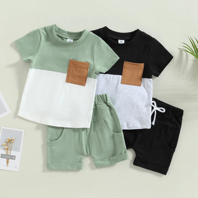 ma&baby 0-3Y Toddler Infant Baby Boy Girl Clothes Sets Casual Short Sleeve T-shirt Tops Shorts Summer Outfits Clothing