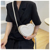 Fashion Heart Shape Crossbody Bags For Women New Solid Pu Leather Shoulder Bag Casual Ladies Handbags Designer Women Bags сумка