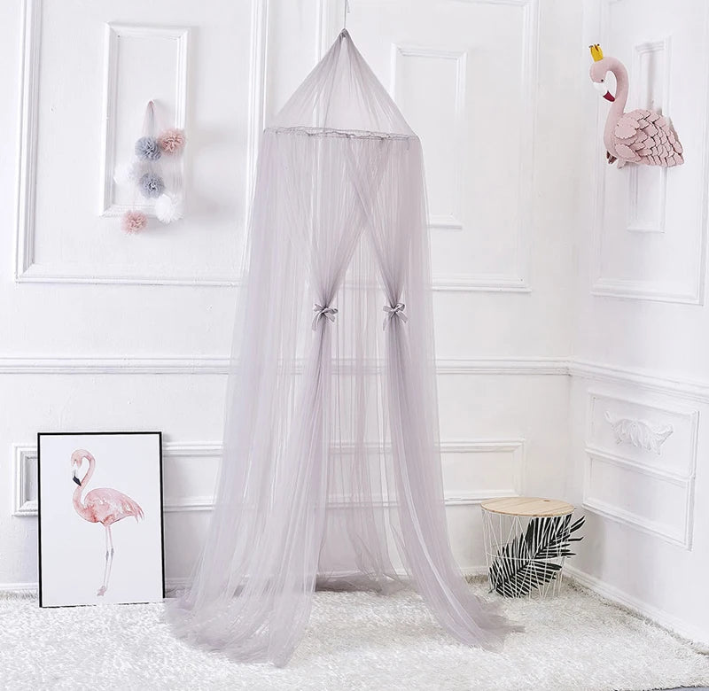 Moskitonetz für Babybetten, Betthimmel, Vorhang, Bettwäsche, Wiegennetz, Rosa, Prinzessinnen-Spielzelt für Kinder, Kinderzimmerdekoration