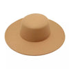 Hepburn-Stil Damen Flatcap Neue französische elegante Flat-Top-Mütze Dame Hut Retro-Filzhut mit breiter Krempe für Damen