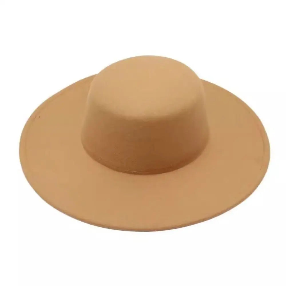 Hepburn-Stil Damen Flatcap Neue französische elegante Flat-Top-Mütze Dame Hut Retro-Filzhut mit breiter Krempe für Damen